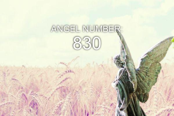 830 Angelo numeris – reikšmė ir simbolika