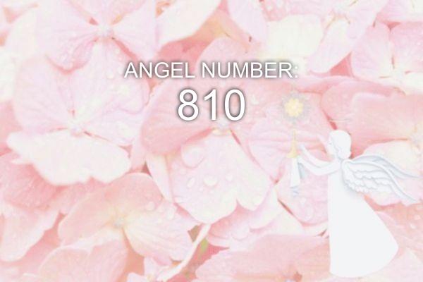 Ангел номер 810 – значення та символіка