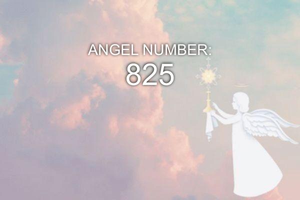 Angelo numeris 825 – prasmė ir simbolika